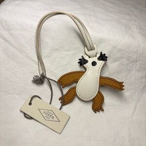 NWT Fossil Sloth Leather bag charm